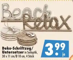 Mäc Geiz Deko-Schriftzug / Untersetzer Angebot