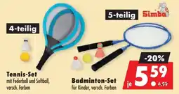 Mäc Geiz Simba Tennis-Set oder Badminton-Set Angebot