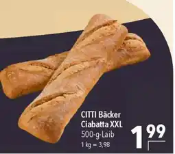 CITTI Markt CITTI Bäcker Ciabatta XXL Angebot