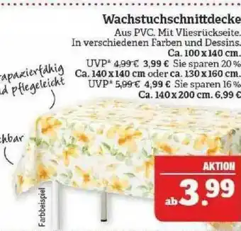 Marktkauf Wachstuchschnittdecke Angebot