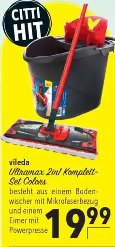 CITTI Markt vileda Ultramax 2in1 Komplett- Set Colors Angebot
