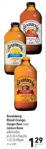 CITTI Markt Bundaberg Blood Orange, Ginger Beer oder Lemon Brew Angebot