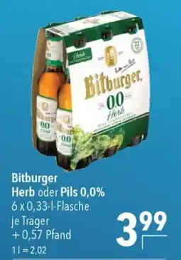 CITTI Markt Bitburger Herb oder Pils 0,0% Angebot