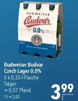 CITTI Markt Budweiser Budvar Czech Lager 0,0% Angebot