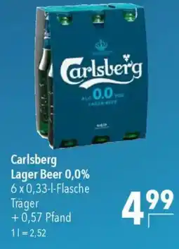 CITTI Markt Carlsberg Lager Beer 0,0% Angebot