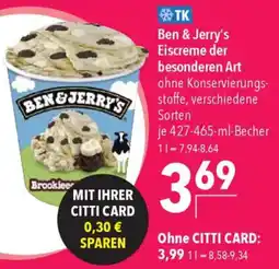 CITTI Markt Ben & Jerry's Eiscreme der besonderen Art Angebot