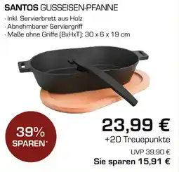 CITTI Markt SANTOS GUSSEISEN-PFANNE Angebot