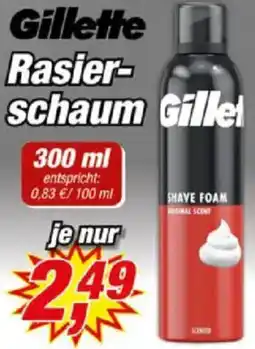 Posten Börse Gillette Rasierschaum Angebot