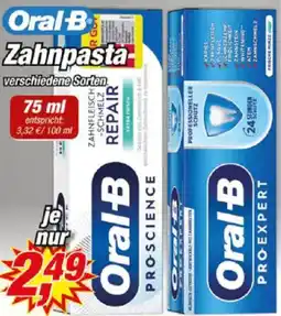 Posten Börse Oral B Zahnpasta Angebot