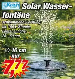 Posten Börse KYNAST Solar Wasserfontäne Angebot