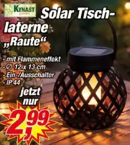 Posten Börse KYNAST Solar Tischlaterne Raute Angebot