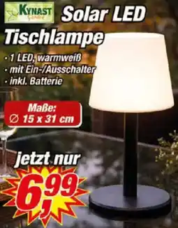 Posten Börse KYNAST Solar LED Tischlampe Angebot