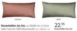 Zurbrüggen Kissenhüllen 2er Set Angebot