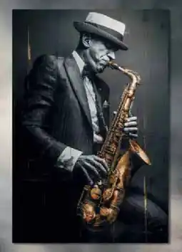 Zurbrüggen Metallbild Golden Saxophone II Angebot