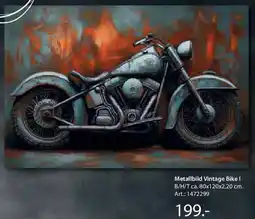 Zurbrüggen Metallbild Vintage Bike I Angebot