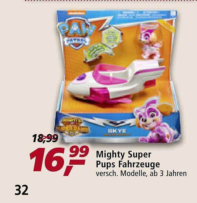 Paw Patrol Mighty Super Pups Fahrzeuge Angebot bei mein real