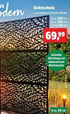Thomas Philipps Sichtschutz Angebot