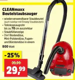 Thomas Philipps CLEANmaxx Beutelstaubsauger Angebot