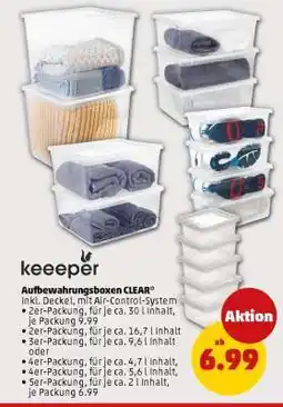 PENNY Aufbewahrungsboxen CLEAR Angebot