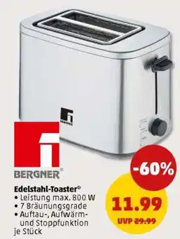 PENNY Edelstahl Toaster Angebot