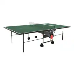 Netto Marken-Discount Sponeta Outdoor Tischtennisplatte mit Schlägerset und Abdeckhülle grün Angebot