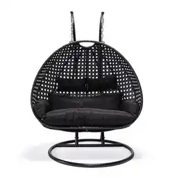 Netto Marken-Discount Home Deluxe Polyrattan Hängesessel TWIN schwarz - versch. Ausführungen Angebot