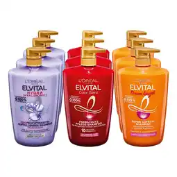 Netto Marken-Discount L'Oreal Elvital Shampoo 1 Liter, verschiedene Sorten, 9er Pack Angebot