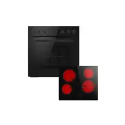 Netto Marken-Discount PKM Einbauherdset SOEHE5EB mit Glaskeramikkochfeld schwarz Angebot