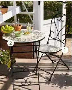 Pflanzen Kölle Bistro-Gartenmöbel mit Mosaik Angebot