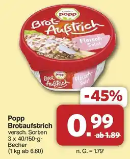 Famila Nord West Popp Brotaufstrich Angebot