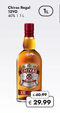 Travel Free Chivas regal whiskey 12yo Angebot