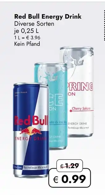 Travel Free Red bull energy drink Angebot