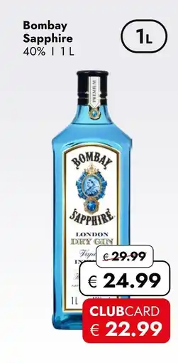 Travel Free Bombay sapphire london dry gin Angebot