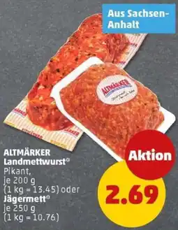 PENNY ALTMÄRKER Landmettwurst oder Jägermett Angebot