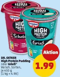 PENNY DR. OETKER High Protein Pudding oder Grieẞ Angebot