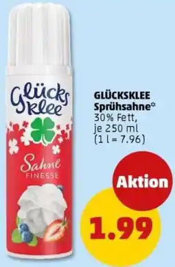 PENNY GLÜCKSKLEE Sprühsahne Angebot