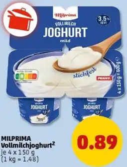 PENNY MILPRIMA Vollmilchjoghurt Angebot