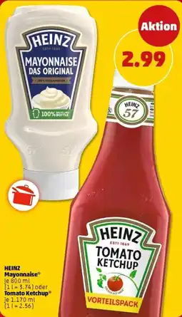 PENNY HEINZ Mayonnaise oder Tomato Ketchup Angebot