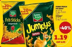 PENNY FUNNY-FRISCH Frit Sticks oder Jumpys Angebot