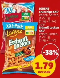 PENNY LORENZ Crunchips XXL oder Erdnuẞ Locken XXL Angebot