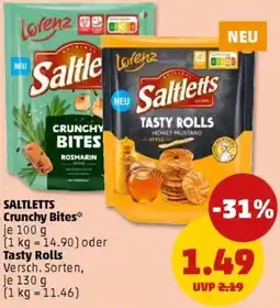 PENNY SALTLETTS Crunchy Bites oder Tasty Rolls Angebot