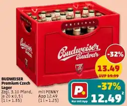 PENNY BUDWEISER Premium Czech Lager Angebot