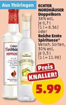 PENNY ECHTER NORDHÄUSER Doppelkorn oder Reiche Ernte Spirituose Angebot