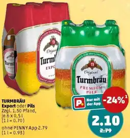 PENNY TURMBRÄU Export oder Pils Angebot