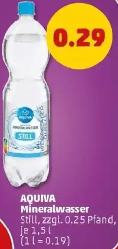 PENNY AQUIVA Mineralwasser Angebot