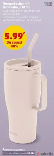 PENNY brabantia Thermobecher mit Strohhalm Angebot