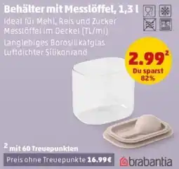 PENNY brabantia Behälter mit Messlöffel Angebot