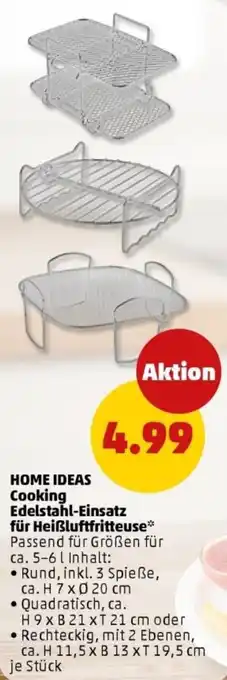 PENNY HOME IDEAS Cooking Edelstahl-Einsatz für Heißluftfritteuse Angebot