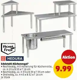 PENNY HEDURA Edelstahl-Küchenregal Angebot