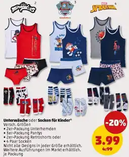 PENNY Unterwäsche oder Socken für Kinder Angebot